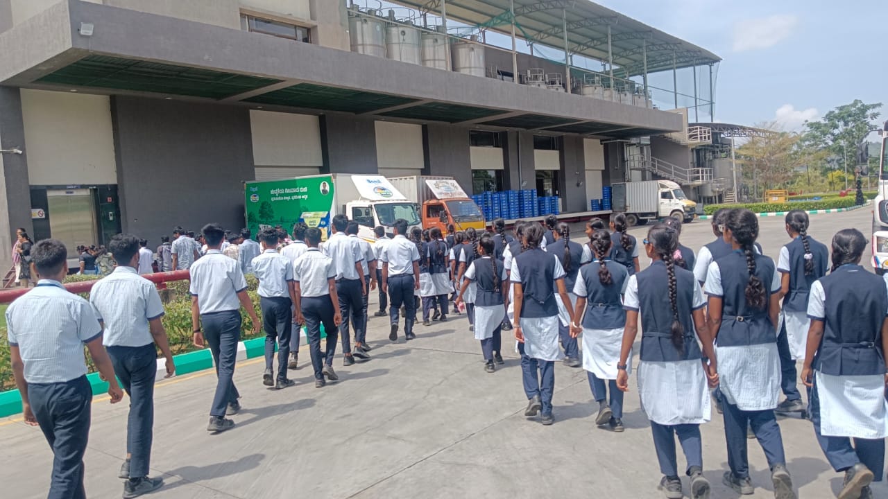 Industrial visit to the Nandini milk factory